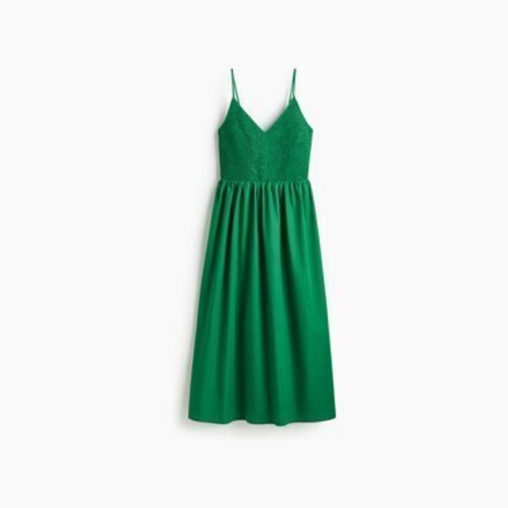 Smocked-Bodice Cotton Dress